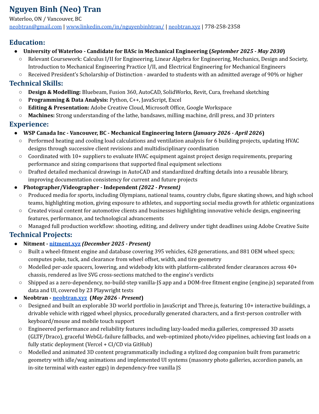 Neo Tran résumé — click to open the PDF